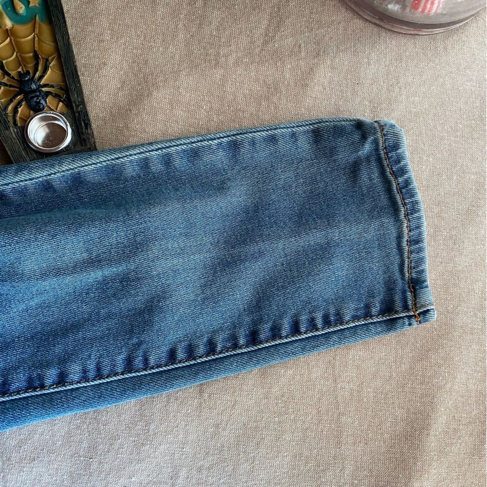 UNDERCOVER Ripped Takahashi Shield Jeans Skinny Rhinestone Rare Sz 0 - Picture 9 of 14